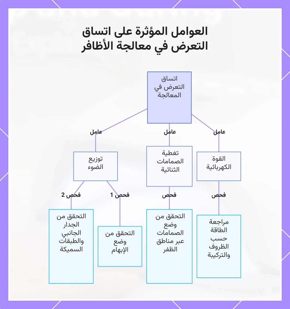 العوامل المؤثرة على اتساق التعرض في معالجة الأظافر