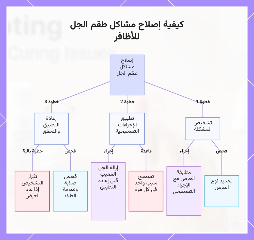 كيفية إصلاح مشاكل طقم الجل للأظافر