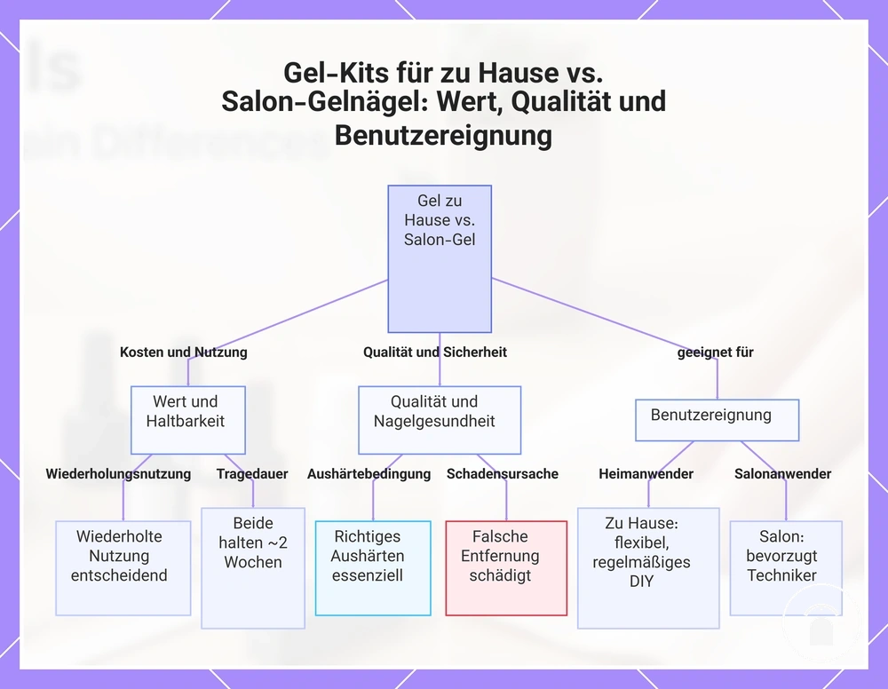 Gel-Kits für zu Hause vs. Salon-Gelnägel: Wert, Qualität und Benutzereignung