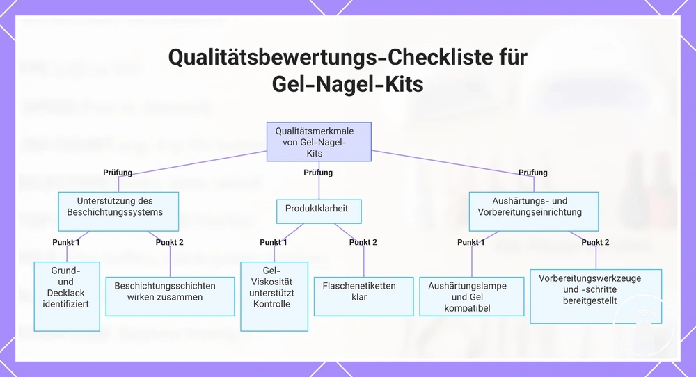 Qualitätsbewertungs-Checkliste für Gel-Nagel-Kits
