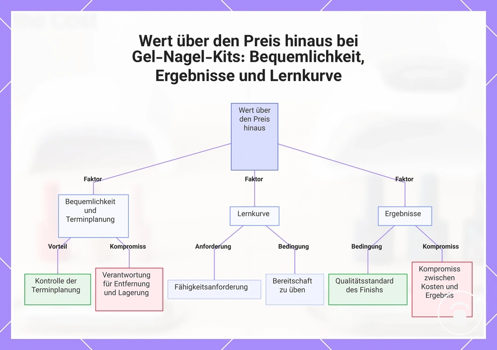 Wert über den Preis hinaus bei Gel-Nagel-Kits: Bequemlichkeit, Ergebnisse und Lernkurve