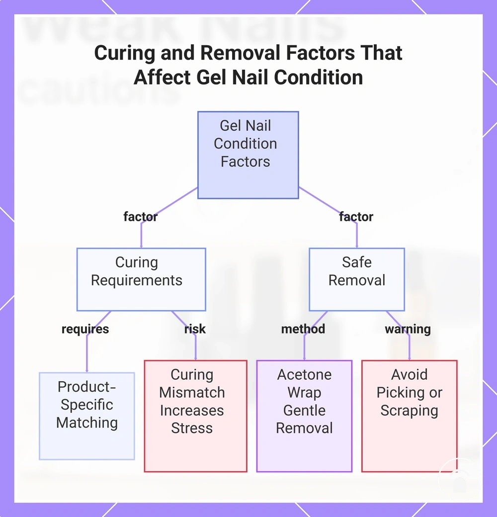 Curing and Removal Factors That Affect Gel Nail Condition