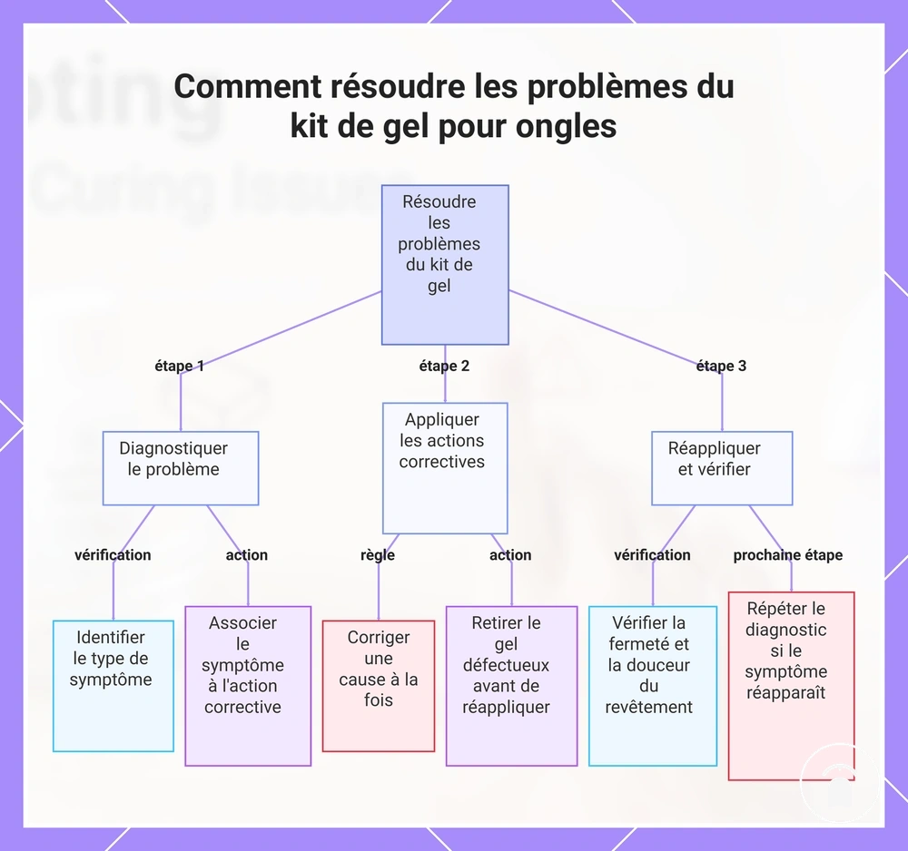 Comment résoudre les problèmes du kit de gel pour ongles