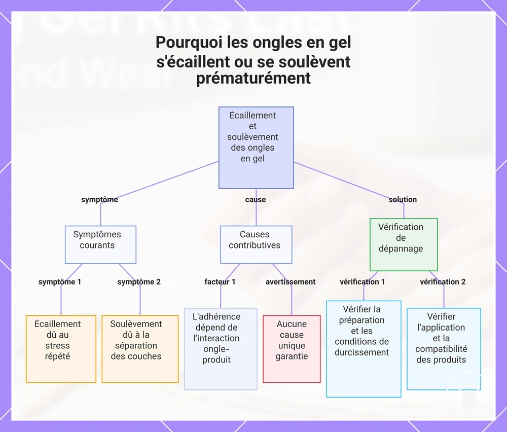 Pourquoi les ongles en gel s'écaillent ou se soulèvent prématurément