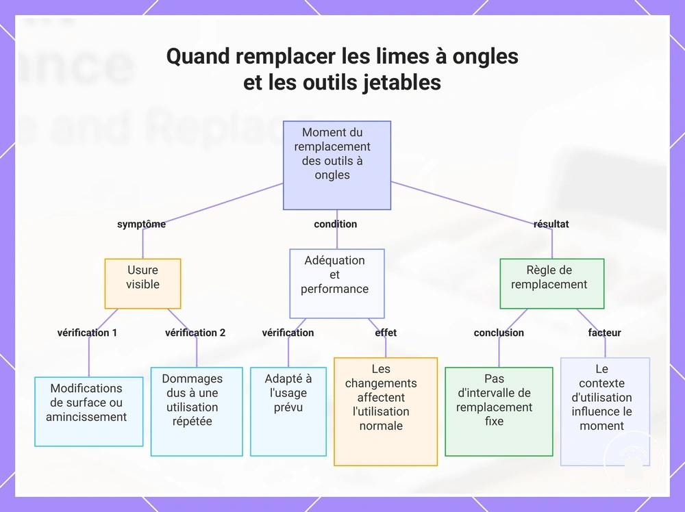 Quand remplacer les limes à ongles et les outils jetables