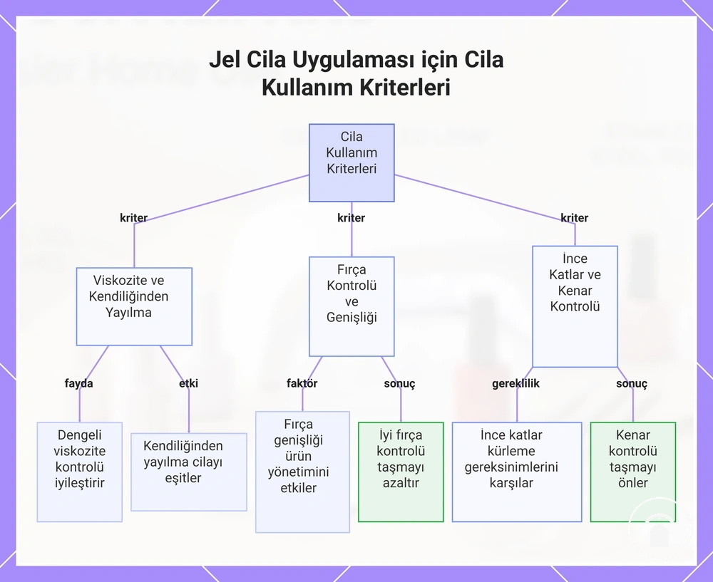 Jel Cila Uygulaması için Cila Kullanım Kriterleri