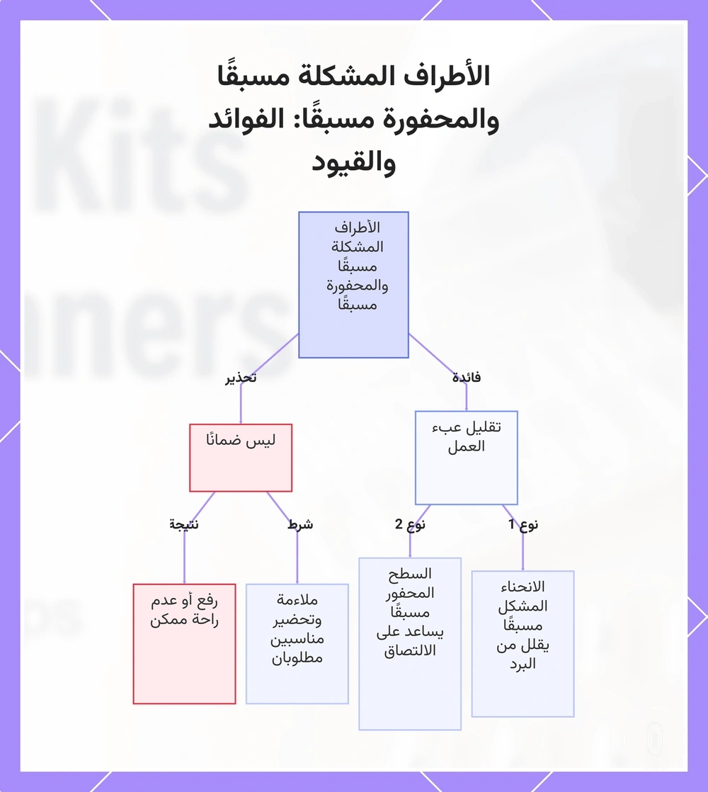 الأطراف المشكلة مسبقًا والمحفورة مسبقًا: الفوائد والقيود