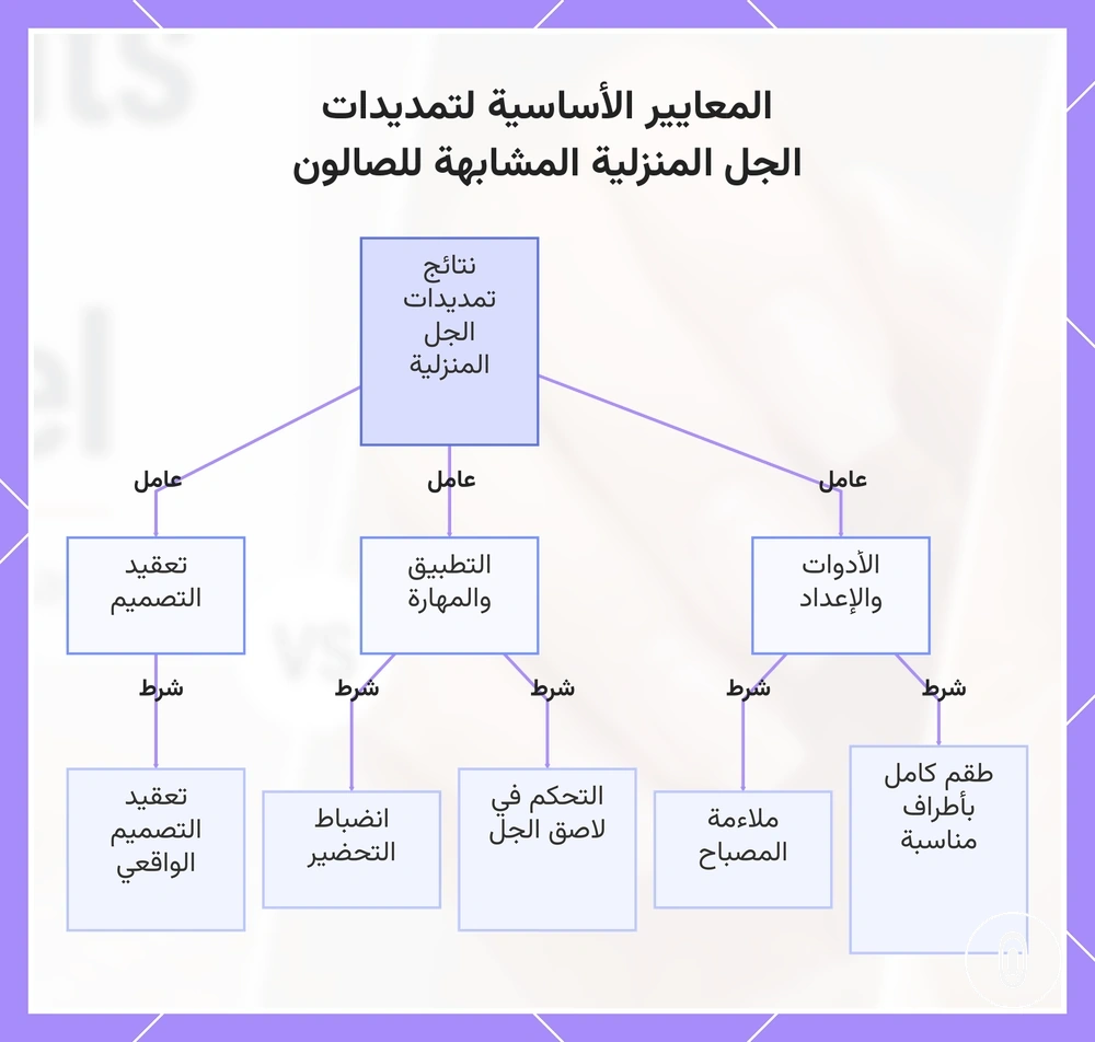 المعايير الأساسية لتمديدات الجل المنزلية المشابهة للصالون