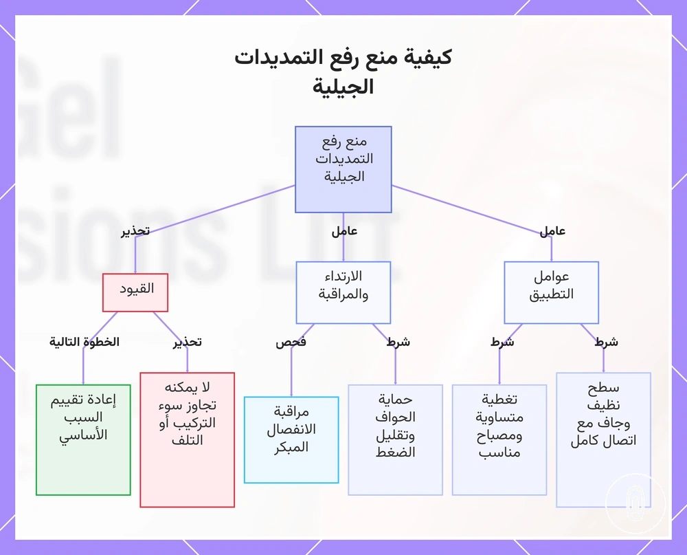 كيفية منع رفع التمديدات الجيلية