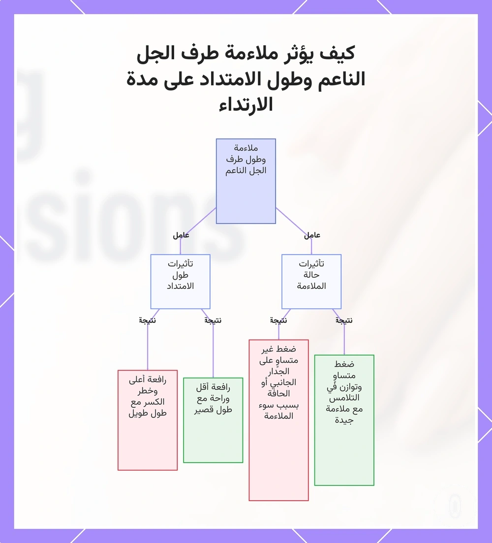 كيف يؤثر ملاءمة طرف الجل الناعم وطول الامتداد على مدة الارتداء