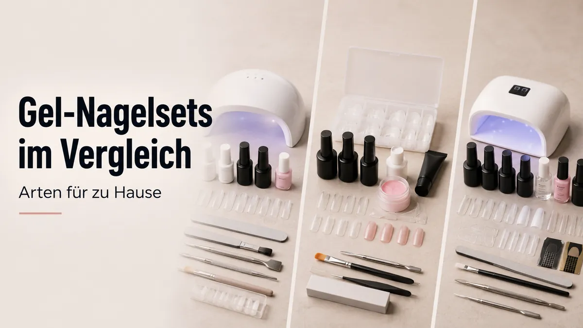 Verschiedene Arten von Gel-Nagelverlängerungssets für zu Hause zum Vergleichen