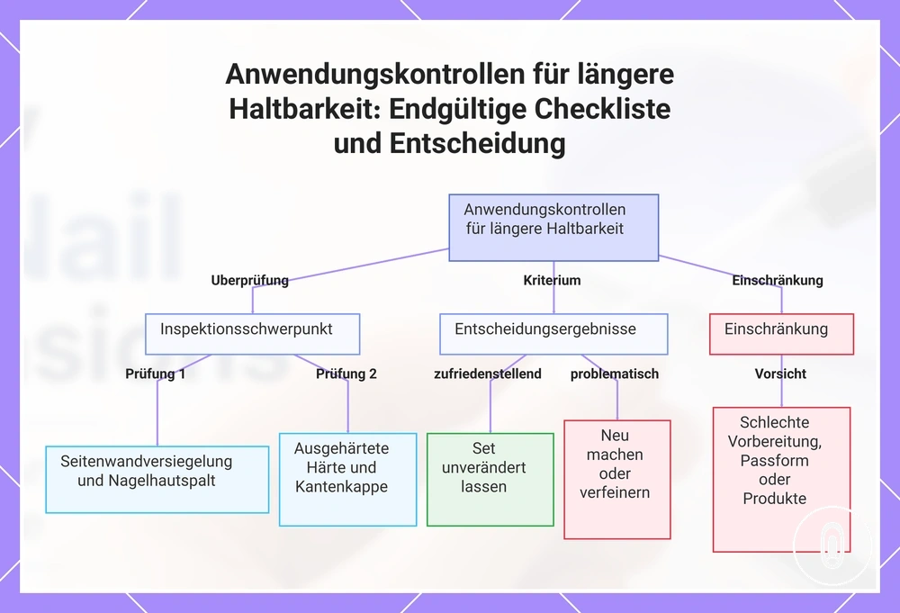 Anwendungskontrollen für längere Haltbarkeit: Endgültige Checkliste und Entscheidung