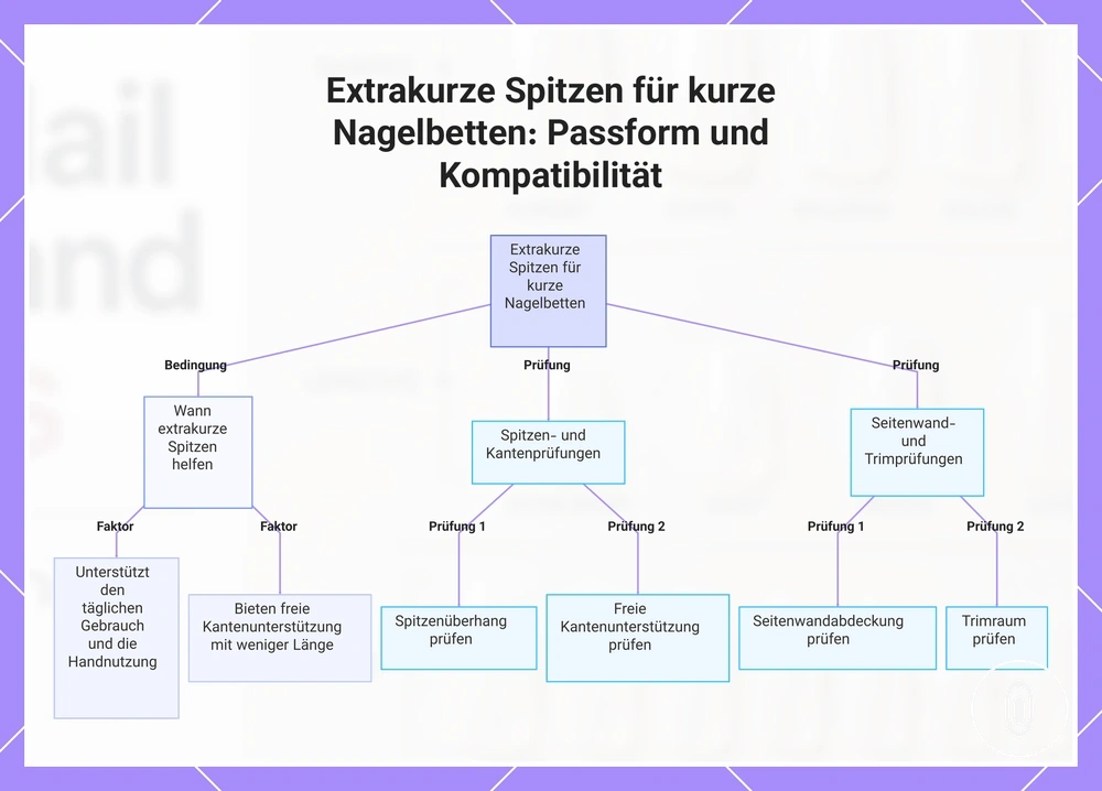 Extrakurze Spitzen für kurze Nagelbetten: Passform und Kompatibilität