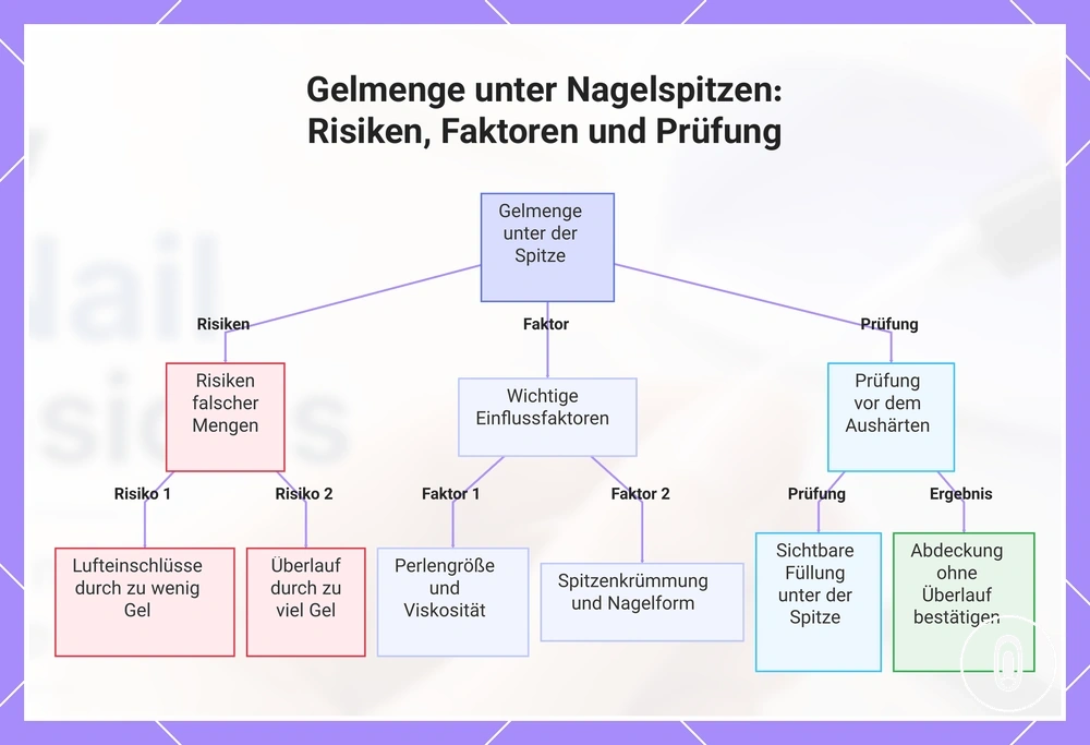 Gelmenge unter Nagelspitzen: Risiken, Faktoren und Prüfung
