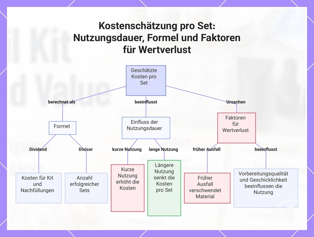 Kostenschätzung pro Set: Nutzungsdauer, Formel und Faktoren für Wertverlust