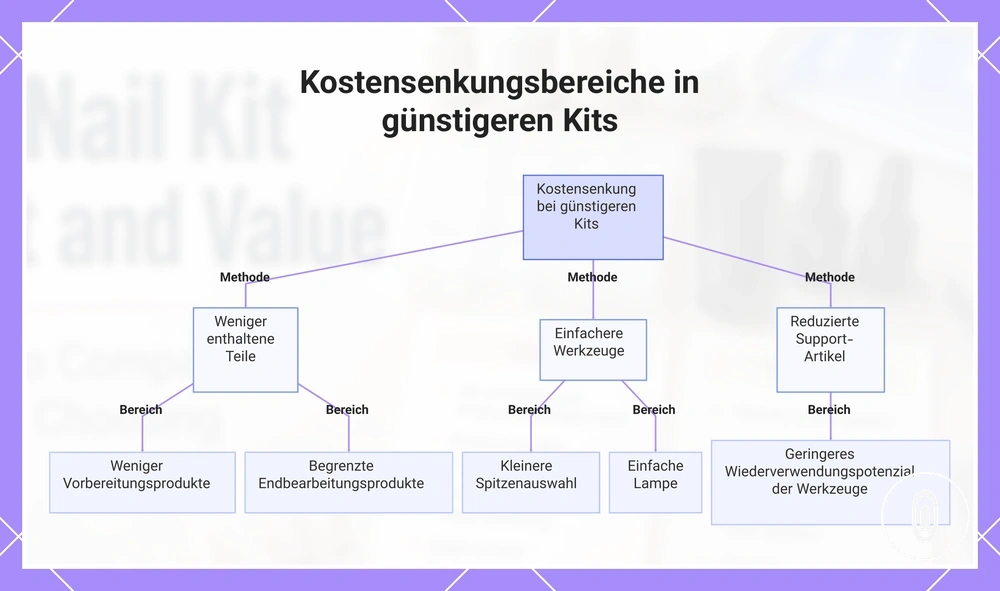 Kostensenkungsbereiche in günstigeren Kits