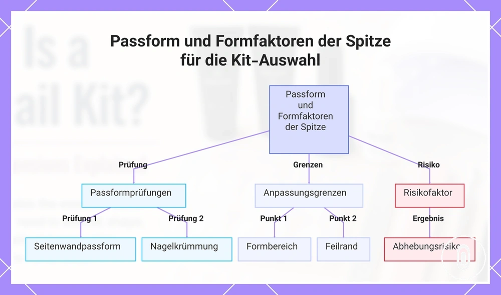 Passform und Formfaktoren der Spitze für die Kit-Auswahl