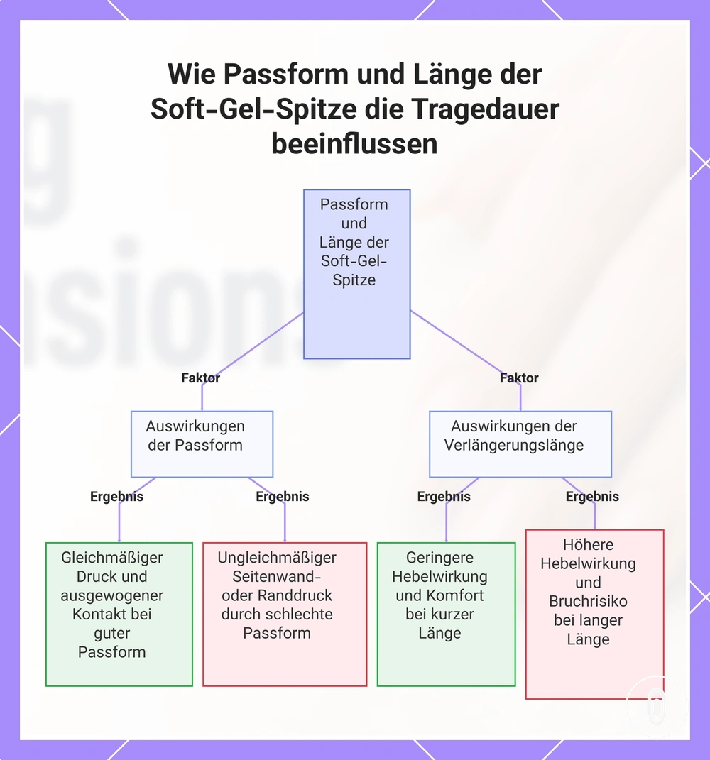 Wie Passform und Länge der Soft-Gel-Spitze die Tragedauer beeinflussen
