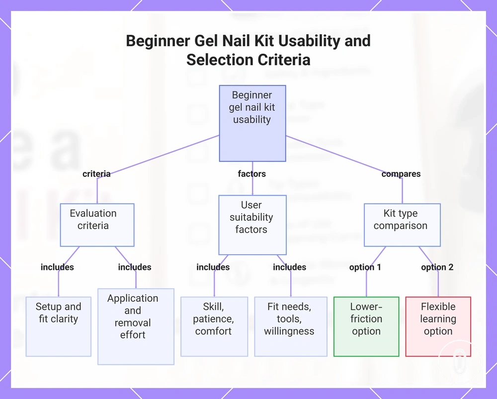 Beginner Gel Nail Kit Usability and Selection Criteria