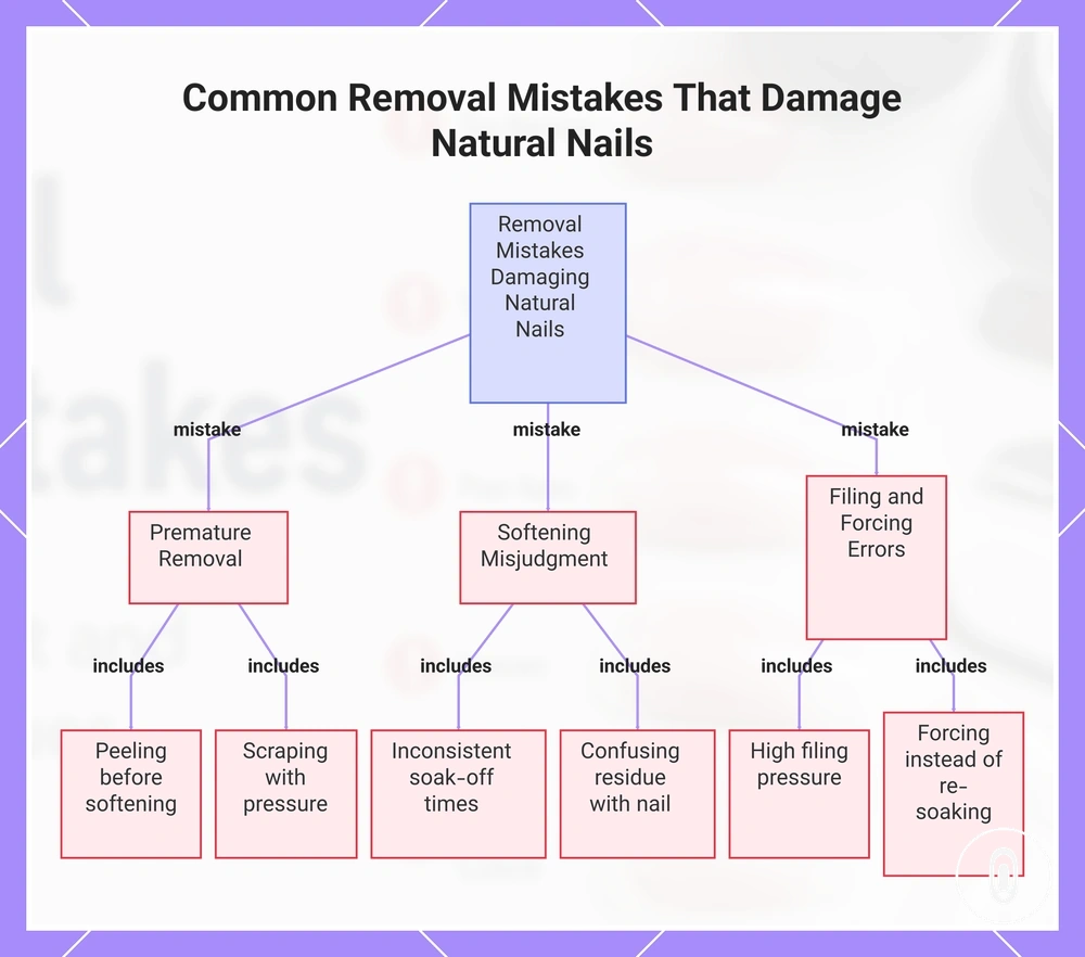 Common Removal Mistakes That Damage Natural Nails