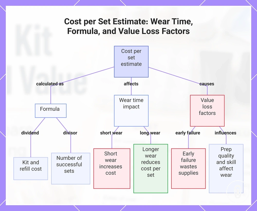 Cost per Set Estimate: Wear Time, Formula, and Value Loss Factors