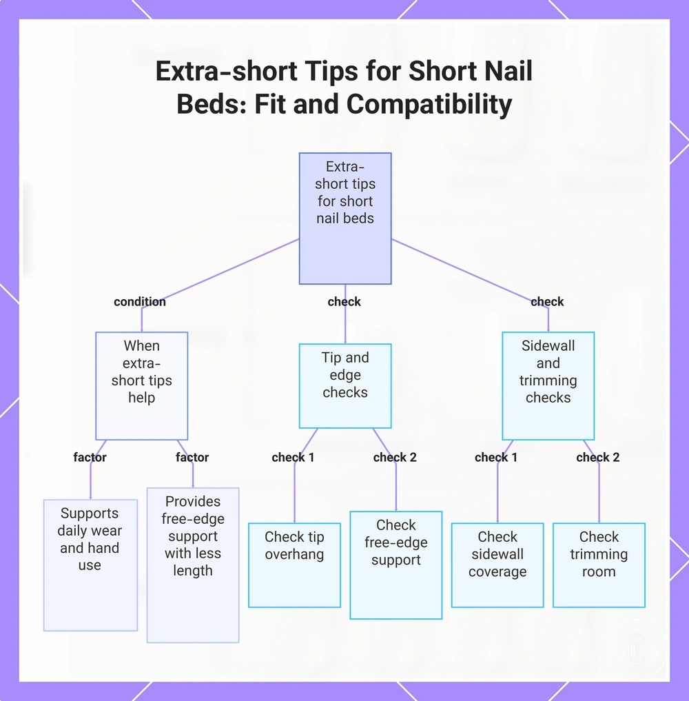 Extra-short Tips for Short Nail Beds: Fit and Compatibility