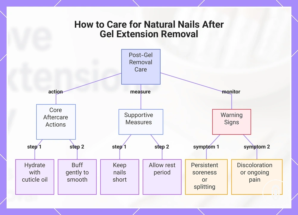 How to Care for Natural Nails After Gel Extension Removal