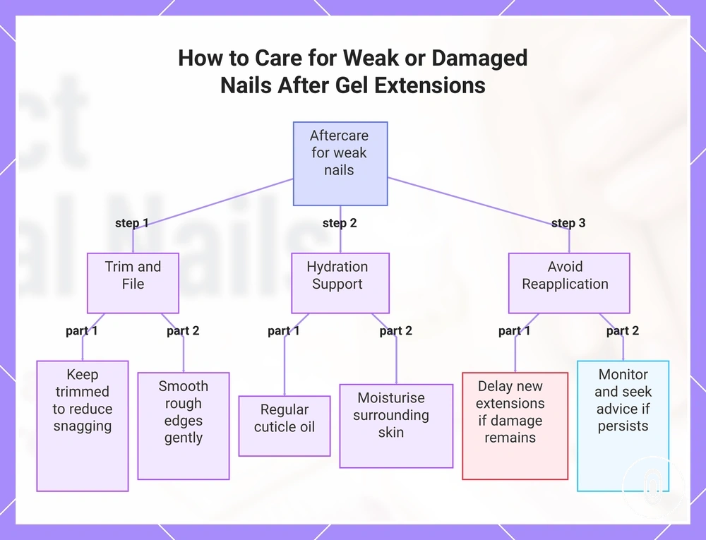 How to Care for Weak or Damaged Nails After Gel Extensions