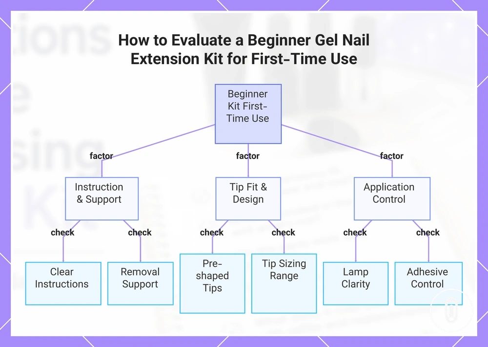 How to Evaluate a Beginner Gel Nail Extension Kit for First-Time Use