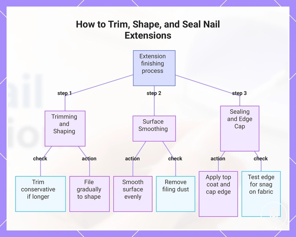 How to Trim, Shape, and Seal Nail Extensions