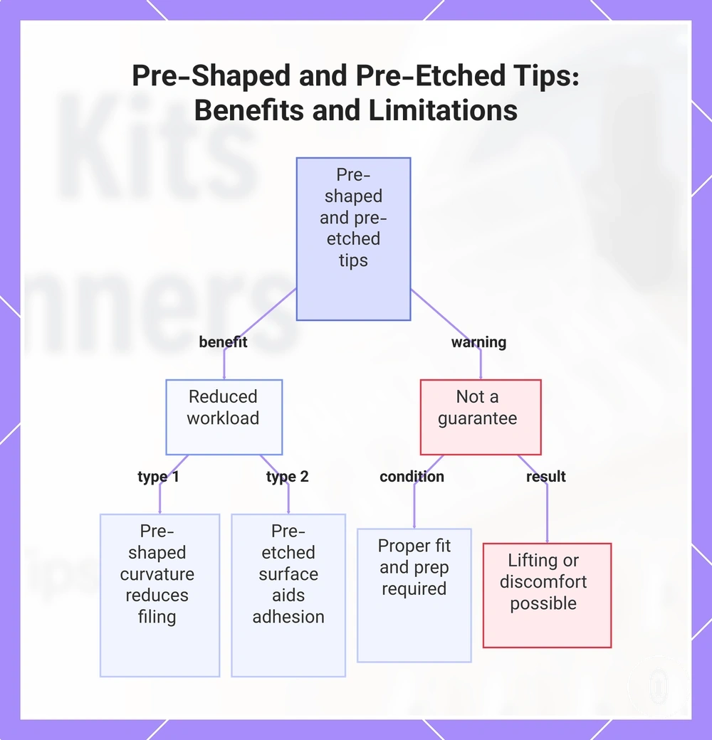 Pre-Shaped and Pre-Etched Tips: Benefits and Limitations