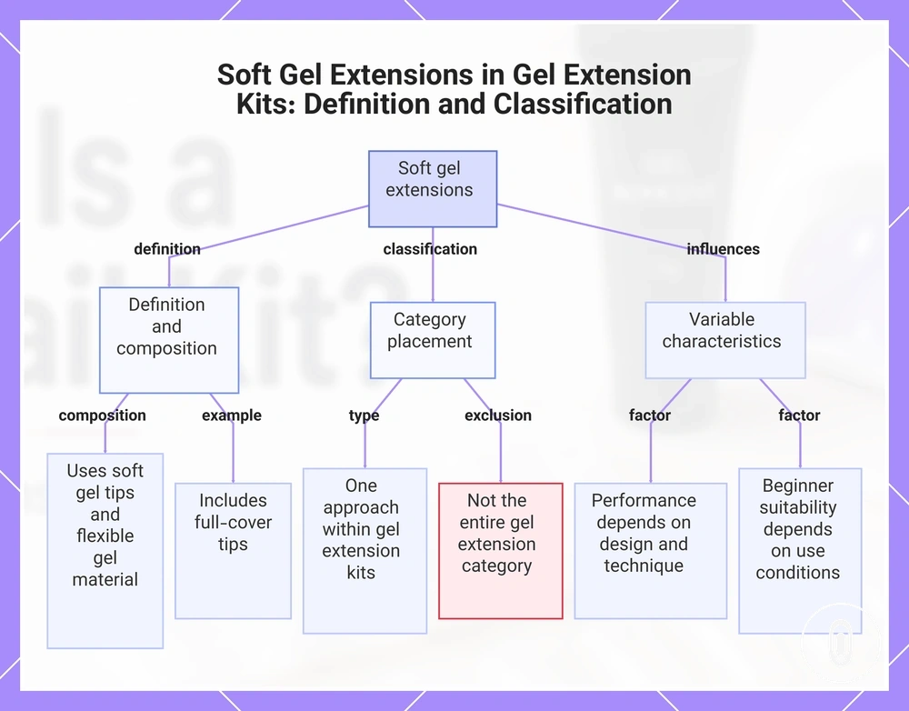 Soft Gel Extensions in Gel Extension Kits: Definition and Classification