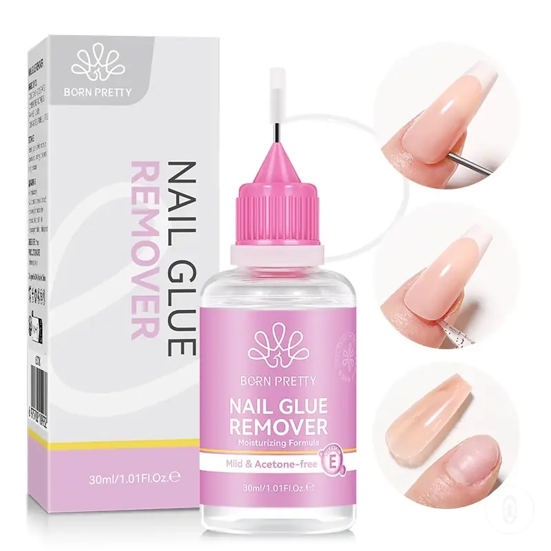 Removedor puntual de pegamento de uñas para tips press on y retirada de esmalte de gel