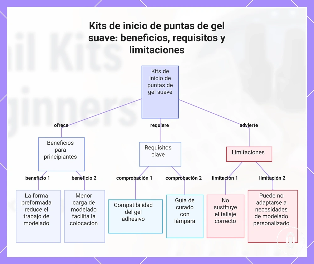 Kits de inicio de puntas de gel suave: beneficios, requisitos y limitaciones