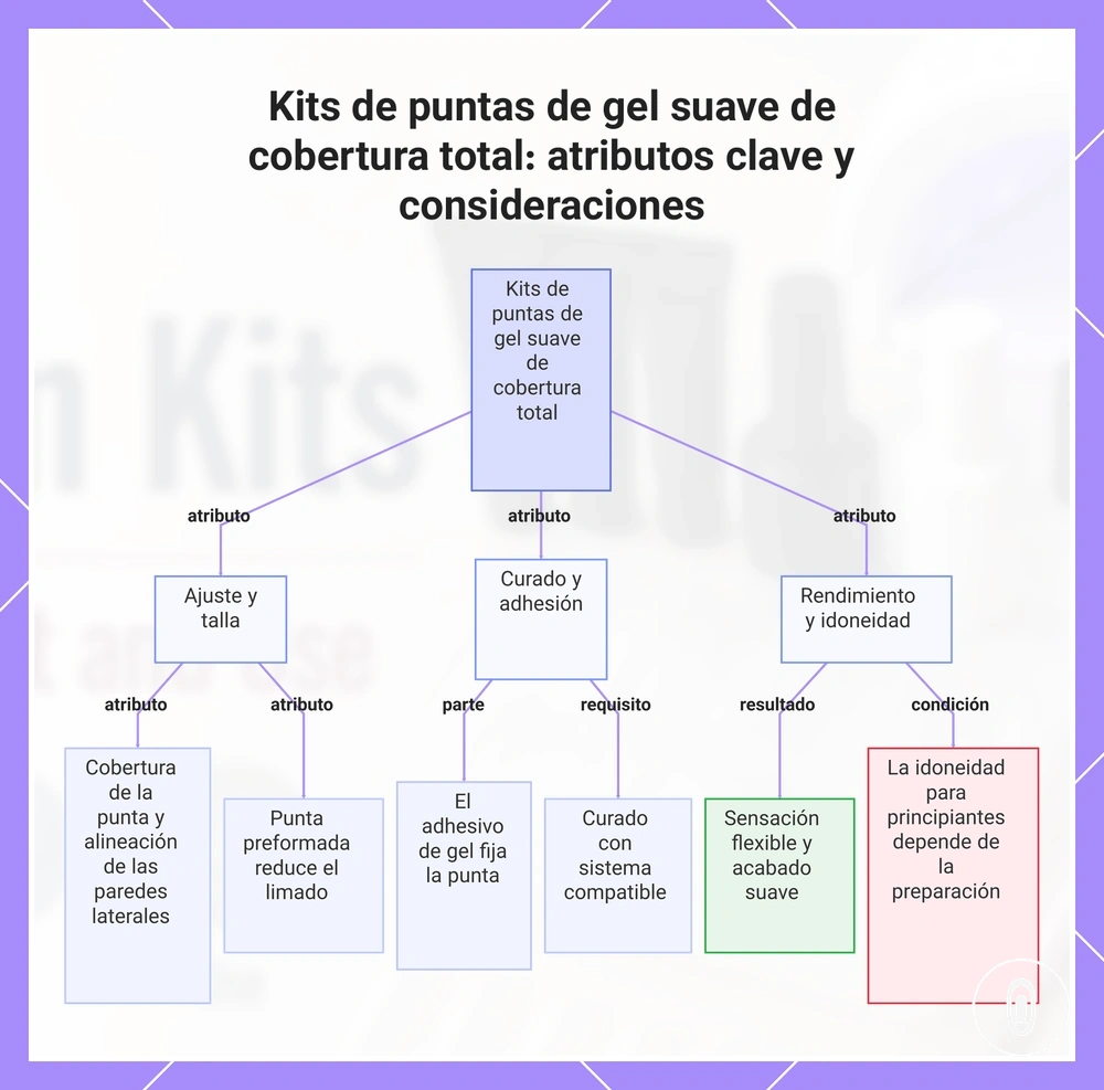 Kits de puntas de gel suave de cobertura total: atributos clave y consideraciones