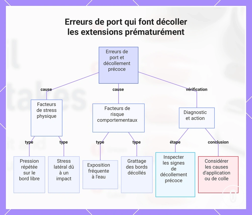 Erreurs de port qui font décoller les extensions prématurément