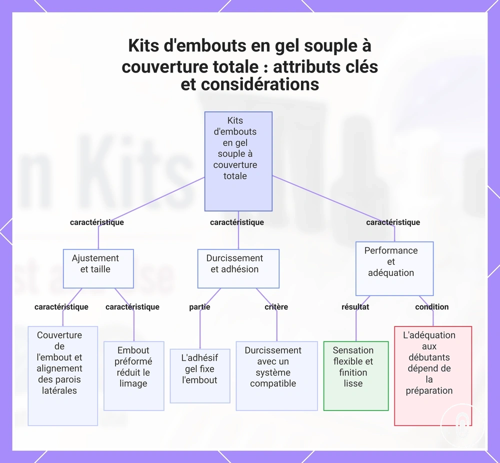 Kits d'embouts en gel souple à couverture totale : attributs clés et considérations