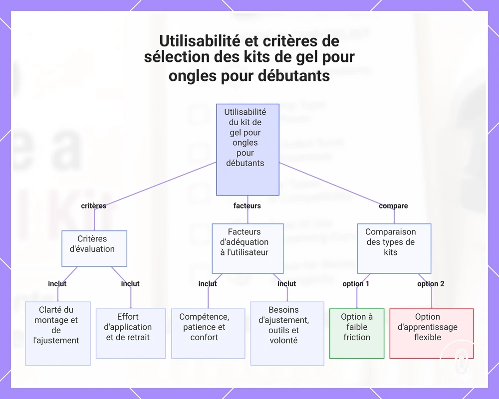 Utilisabilité et critères de sélection des kits de gel pour ongles pour débutants