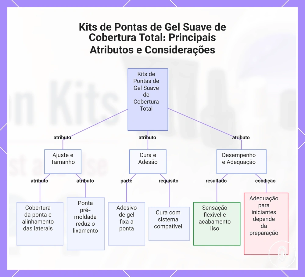 Kits de Pontas de Gel Suave de Cobertura Total: Principais Atributos e Considerações