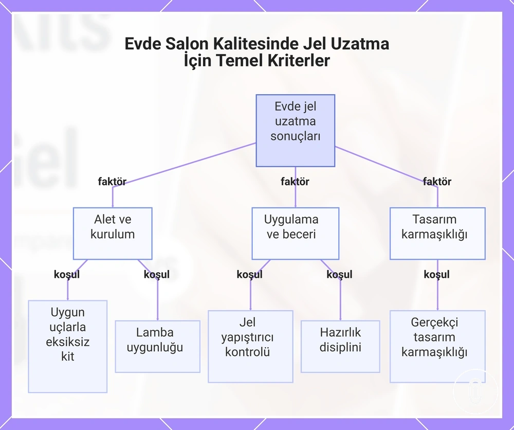 Evde Salon Kalitesinde Jel Uzatma İçin Temel Kriterler