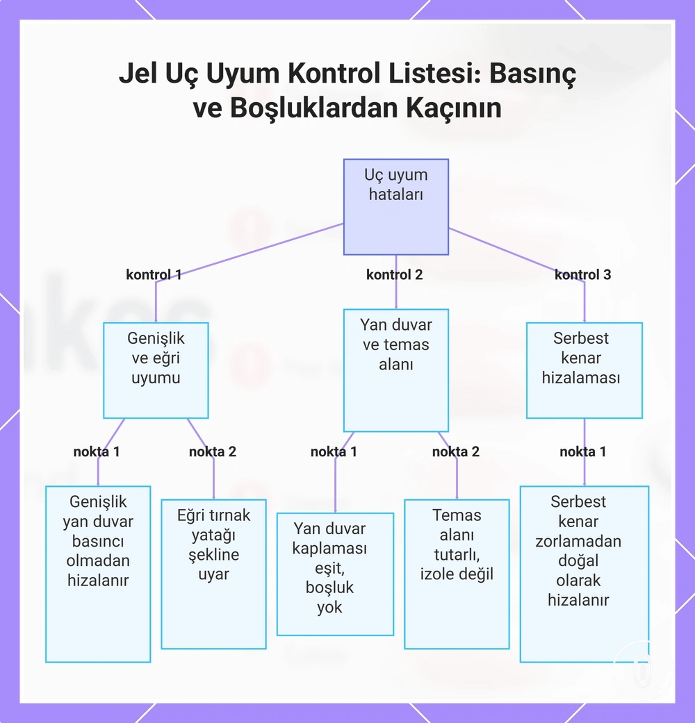 Jel Uç Uyum Kontrol Listesi: Basınç ve Boşluklardan Kaçının