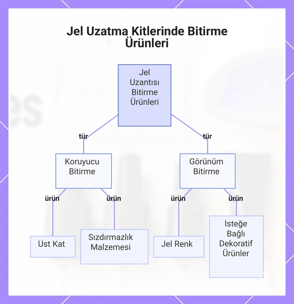 Jel Uzatma Kitlerinde Bitirme Ürünleri