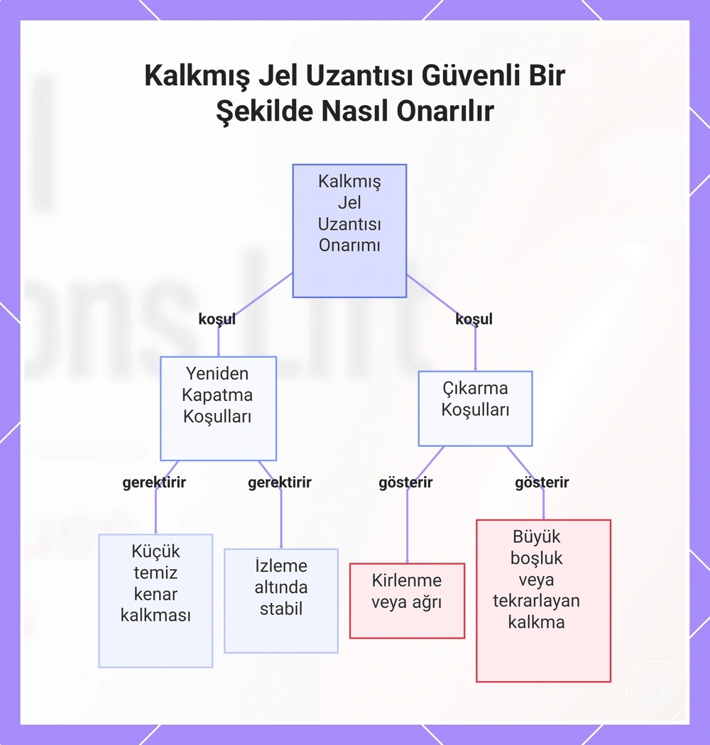 Kalkmış Jel Uzantısı Güvenli Bir Şekilde Nasıl Onarılır