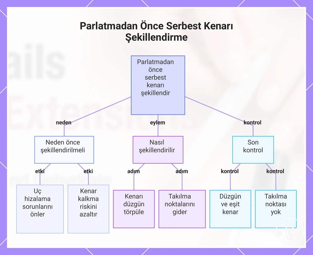 Parlatmadan Önce Serbest Kenarı Şekillendirme