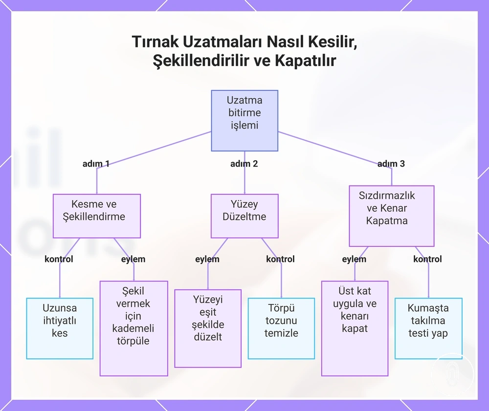 Tırnak Uzatmaları Nasıl Kesilir, Şekillendirilir ve Kapatılır