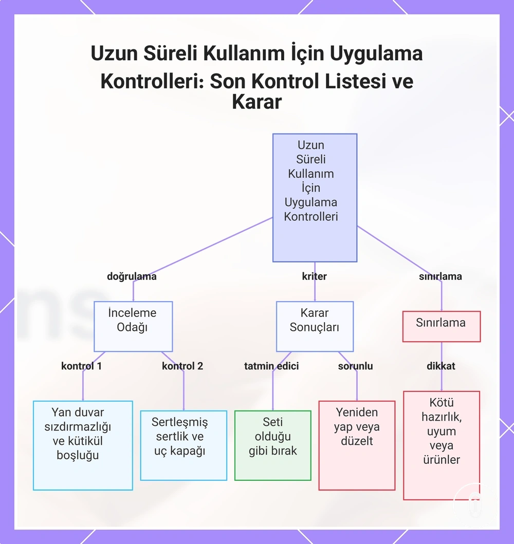Uzun Süreli Kullanım İçin Uygulama Kontrolleri: Son Kontrol Listesi ve Karar