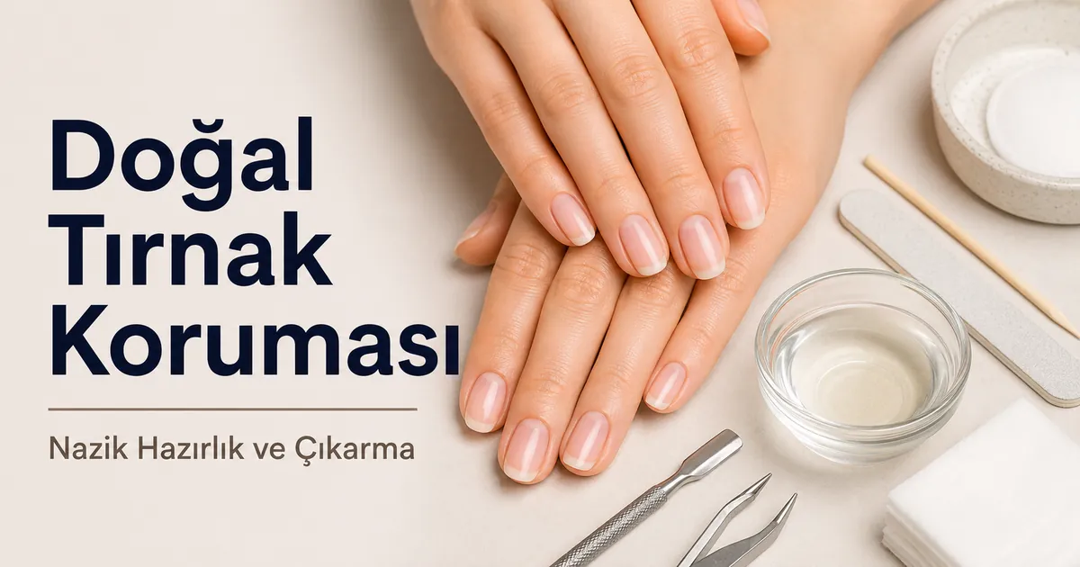 Evde jel uzatma kitleri için nazik hazırlık ve çıkarma araçlarının yanında sağlıklı doğal tırnaklar